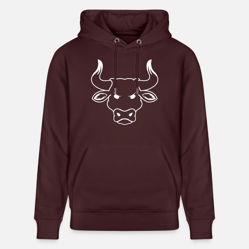 taureau - Sweat à capuche bio CRUISER Stanley/Stella Unisexe - maroon