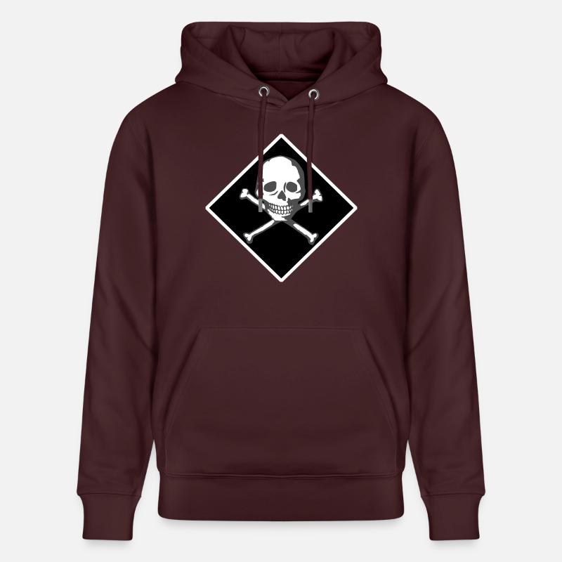 Schädel und Knochen - Stanley/Stella Unisex Bio-Hoodie CRUISER  - Maroon