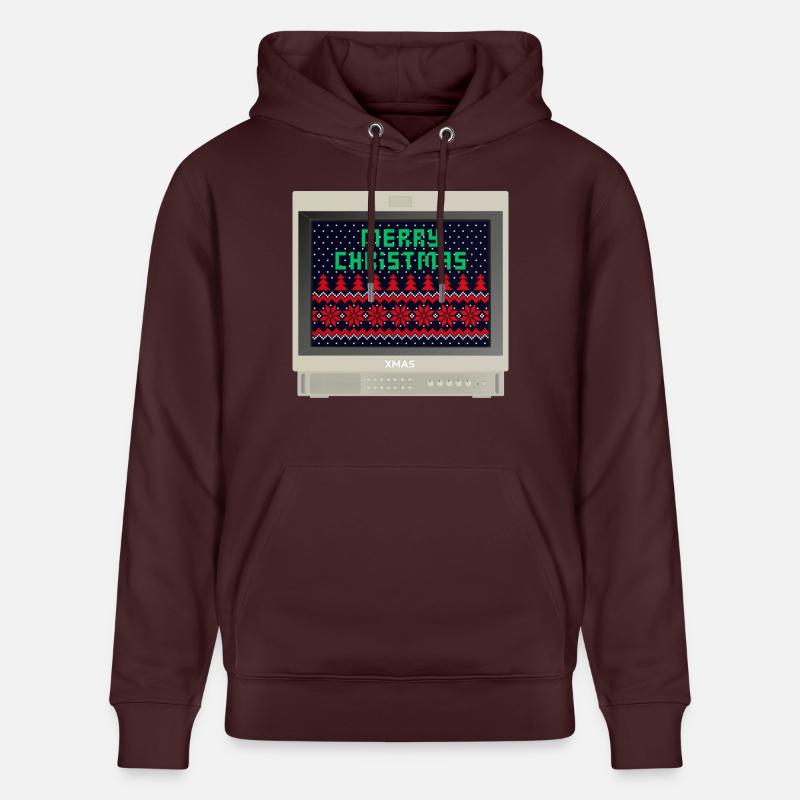 PVM Lover - Merry xmas - Sweat à capuche bio CRUISER Stanley/Stella Unisexe - maroon