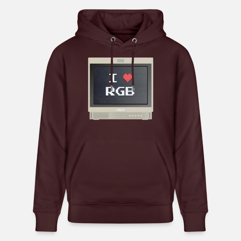 PVM Lover - RGB Fan - Sweat à capuche bio CRUISER Stanley/Stella Unisexe - maroon