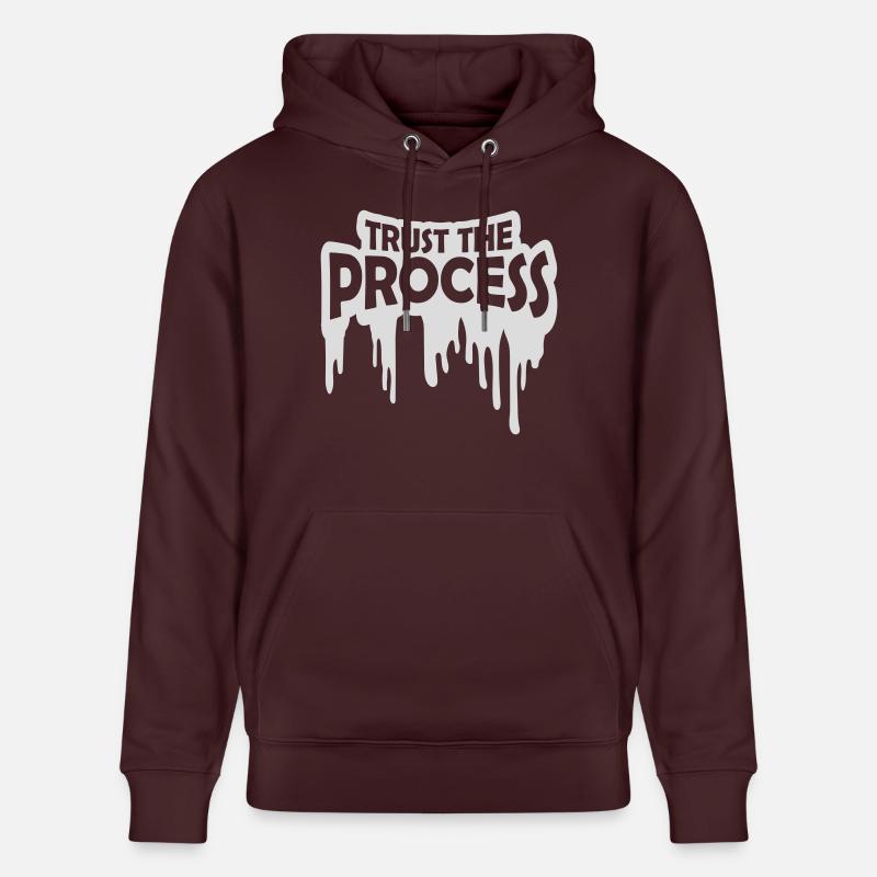 faire confiance au processus Devis - Sweat à capuche bio CRUISER Stanley/Stella Unisexe - maroon