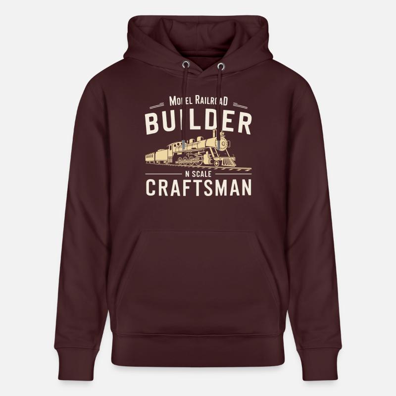 Précision dans le modélisme - Sweat à capuche bio CRUISER Stanley/Stella Unisexe - maroon