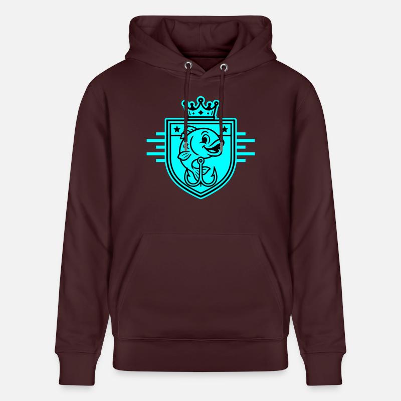 Bande dessinée Fish Fish Hook - Sweat à capuche bio CRUISER Stanley/Stella Unisexe - maroon