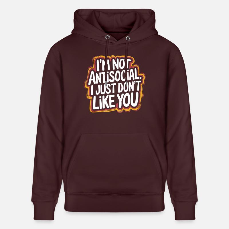 Gardez vos distances – opinion honnête - Sweat à capuche bio CRUISER Stanley/Stella Unisexe - maroon