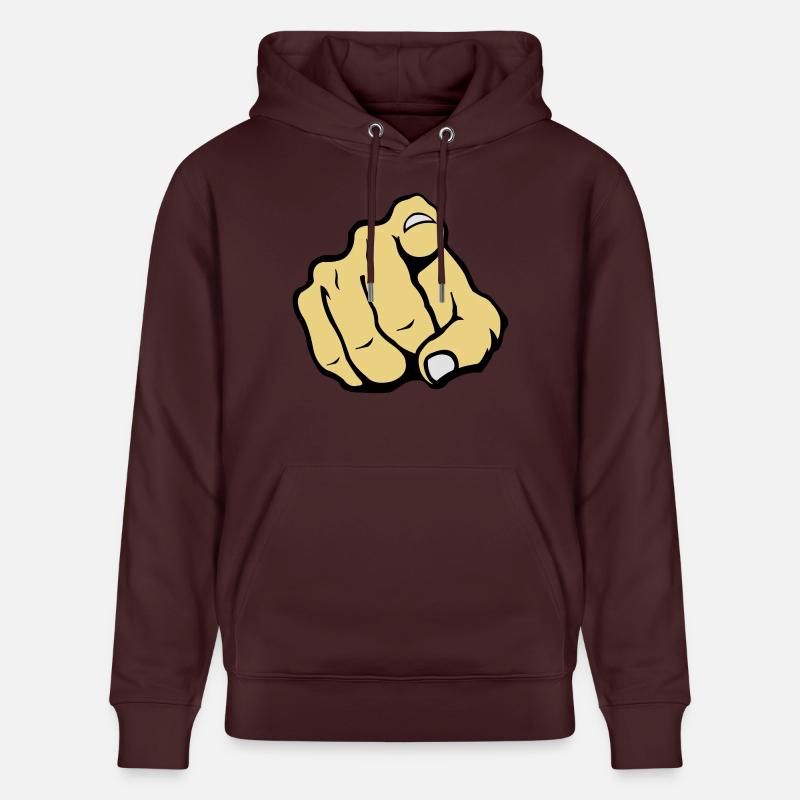 hand_you_2 - Sweat à capuche bio CRUISER Stanley/Stella Unisexe - maroon