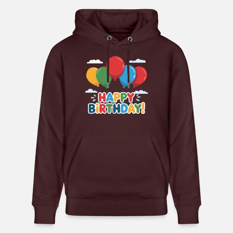 BON ANNIVERSAIRE - Sweat à capuche bio CRUISER Stanley/Stella Unisexe - maroon