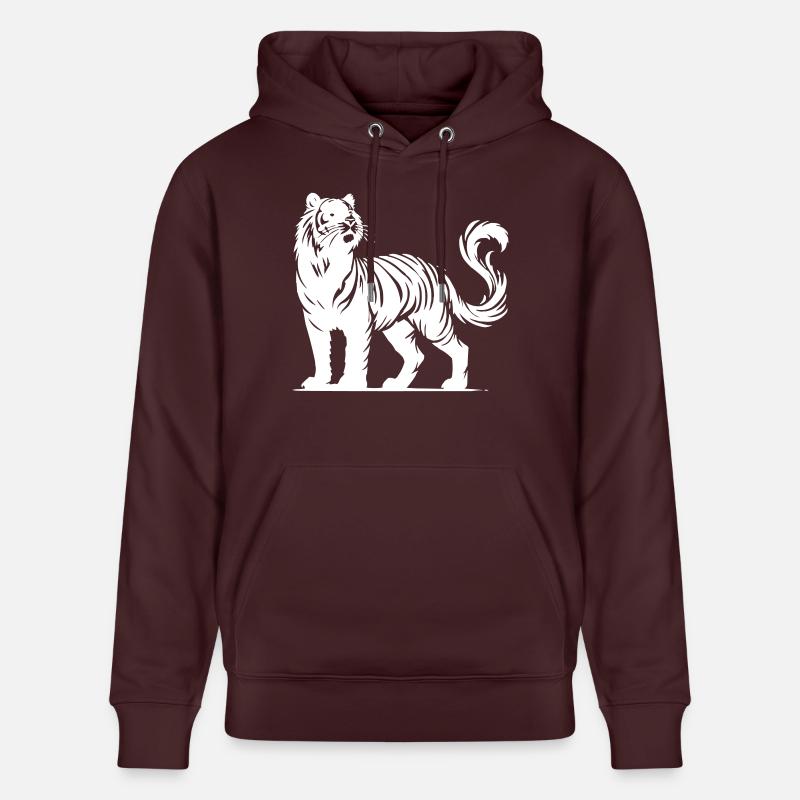tigre - Sweat à capuche bio CRUISER Stanley/Stella Unisexe - maroon