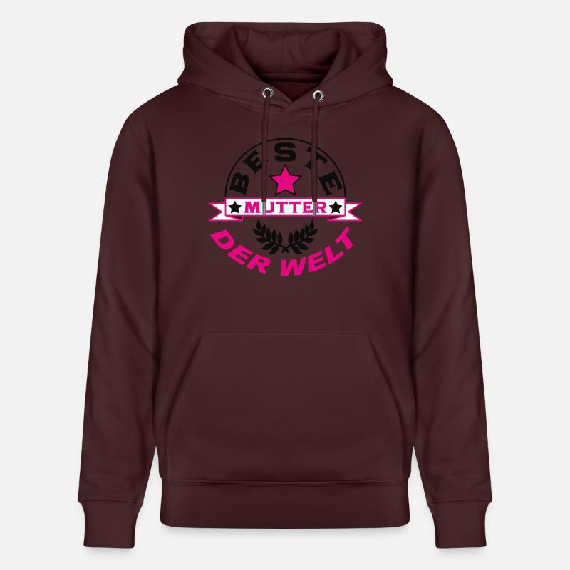 BESTE MUTTER DER WELT - Sweat à capuche bio CRUISER Stanley/Stella Unisexe - maroon