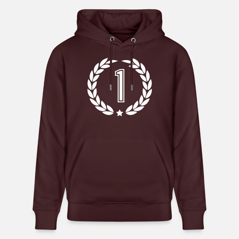 Couronne de laurier 1 - Sweat à capuche bio CRUISER Stanley/Stella Unisexe - maroon