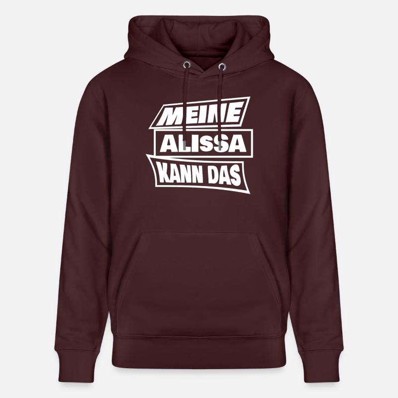Cadeau pour Alissa - Sweat à capuche bio CRUISER Stanley/Stella Unisexe - maroon