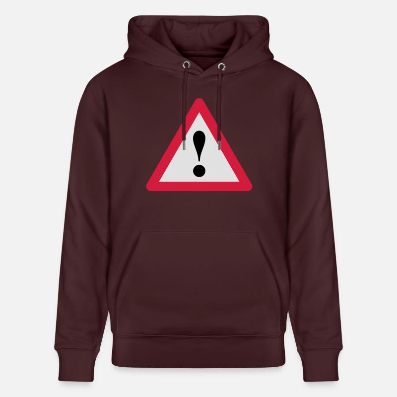 Signe d'exclamation - Sweat à capuche bio CRUISER Stanley/Stella Unisexe - maroon