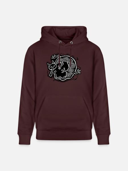 Chimerion blanc - Sweat à capuche bio CRUISER Stanley/Stella Unisexe - maroon