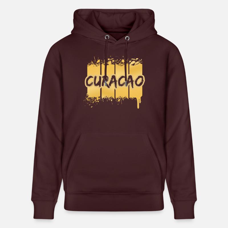 Curaçao comme Curaçao - Sweat à capuche bio CRUISER Stanley/Stella Unisexe - maroon