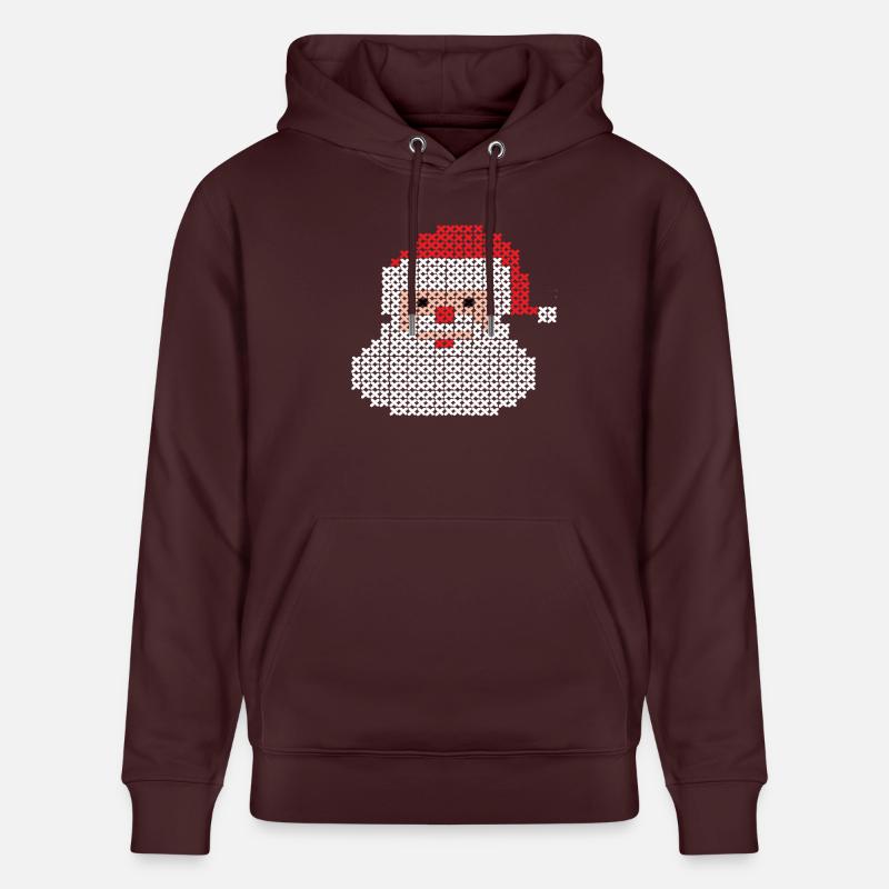 Le père noël - Sweat à capuche bio CRUISER Stanley/Stella Unisexe - maroon