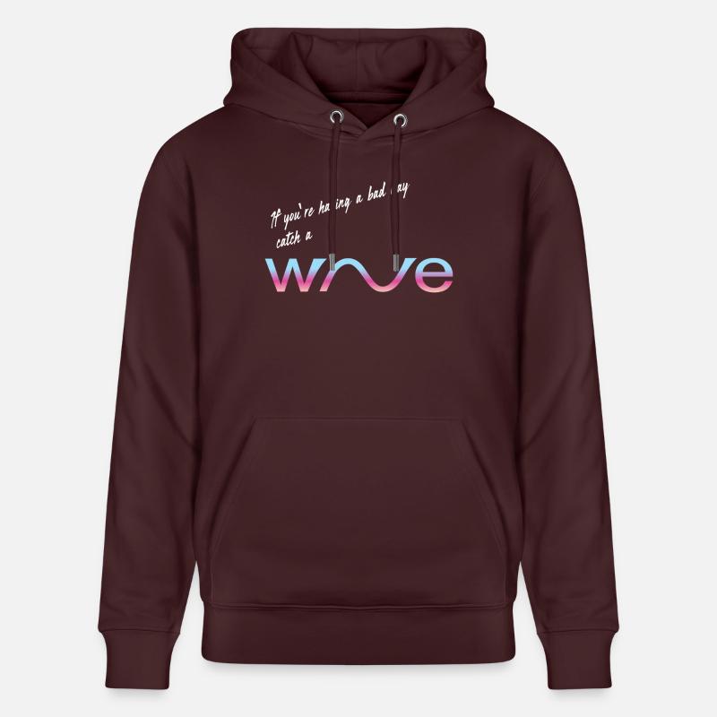 Attrapez une vague - Sweat à capuche bio CRUISER Stanley/Stella Unisexe - maroon