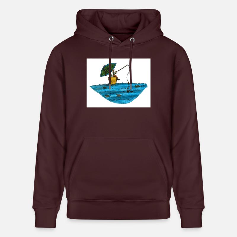 Fisch - Stanley/Stella Unisex Bio-Hoodie CRUISER  - Maroon