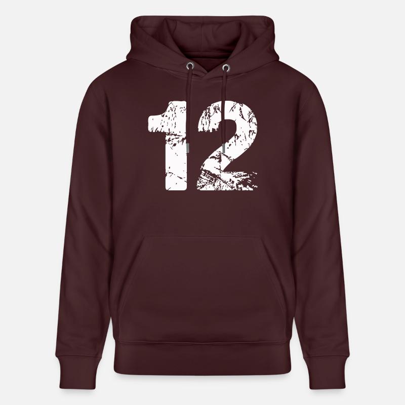 12 - Sweat à capuche bio CRUISER Stanley/Stella Unisexe - maroon