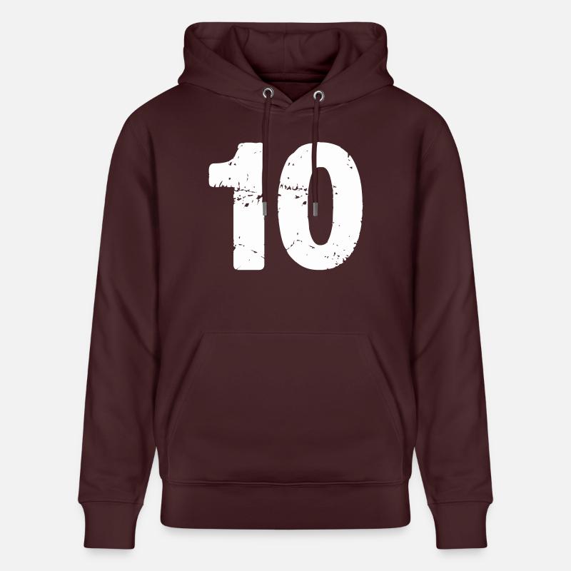 10 - Sweat à capuche bio CRUISER Stanley/Stella Unisexe - maroon
