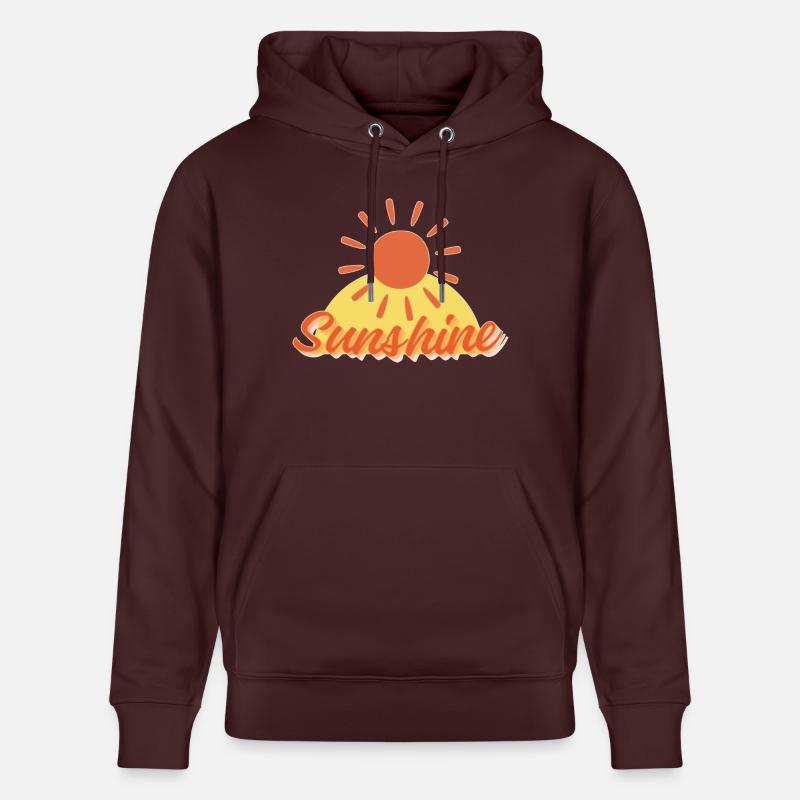 Le soleil brille - Sweat à capuche bio CRUISER Stanley/Stella Unisexe - maroon