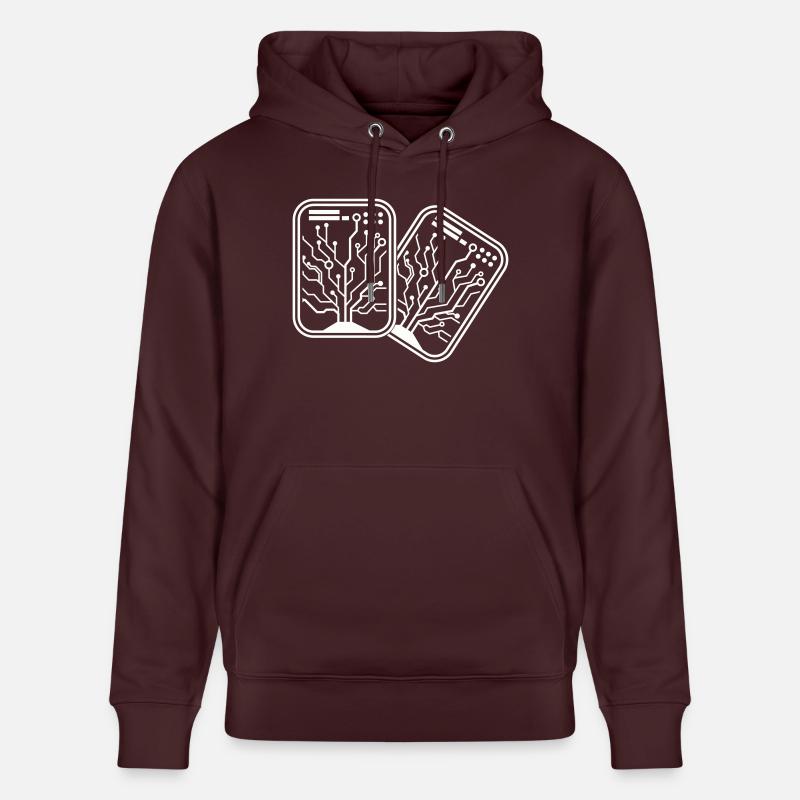 Micro-puce 2 - Sweat à capuche bio CRUISER Stanley/Stella Unisexe - maroon