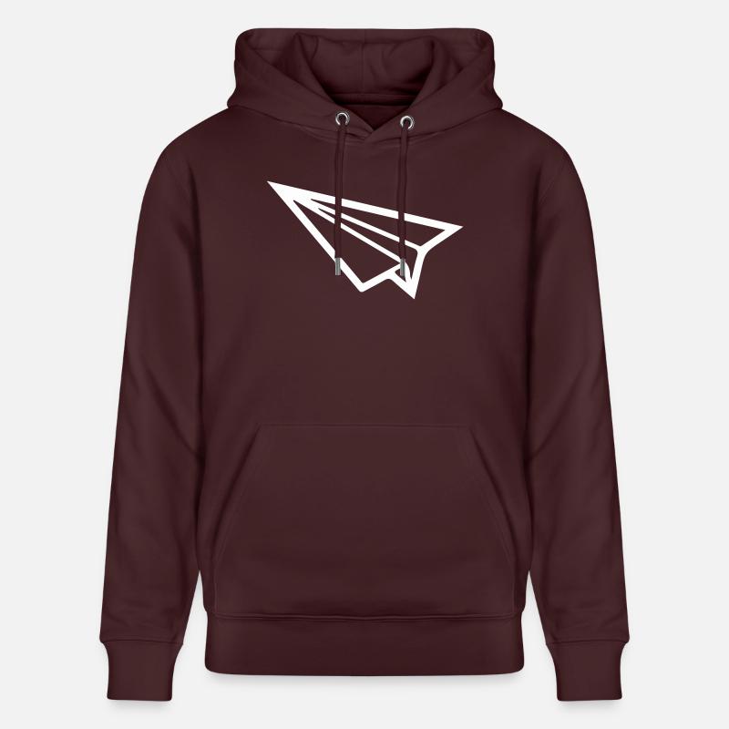 Avion en papier - Sweat à capuche bio CRUISER Stanley/Stella Unisexe - maroon