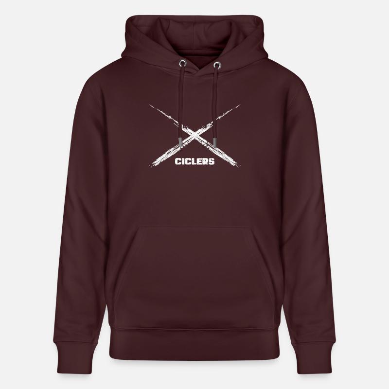 CICLERS BLANCS III - Sweat à capuche bio CRUISER Stanley/Stella Unisexe - maroon