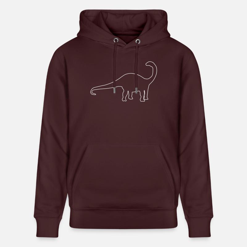 Dinosaure Apatosaurus - Sweat à capuche bio CRUISER Stanley/Stella Unisexe - maroon