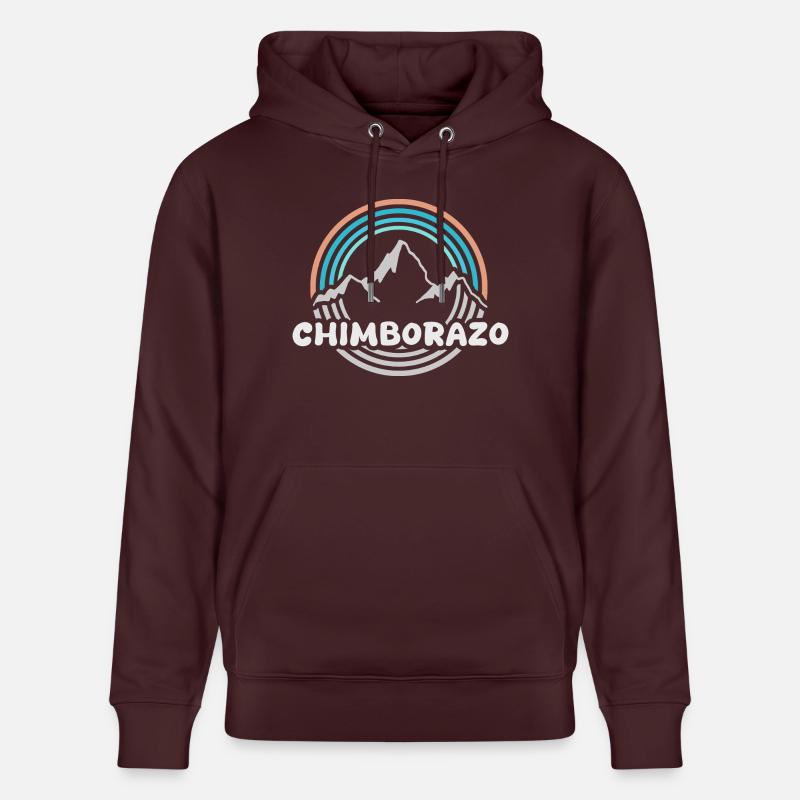 Mont Chimborazo - Sweat à capuche bio CRUISER Stanley/Stella Unisexe - maroon