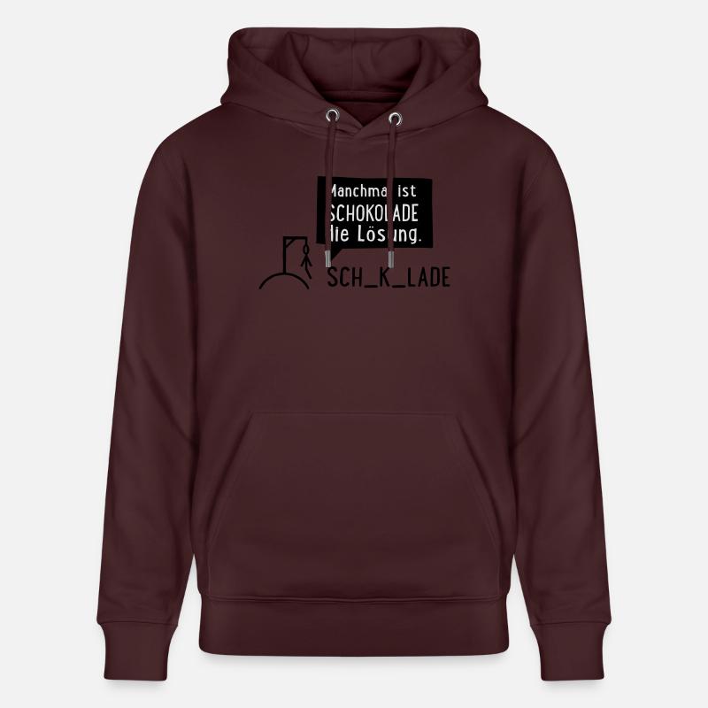 Chocolats - Sweat à capuche bio CRUISER Stanley/Stella Unisexe - maroon