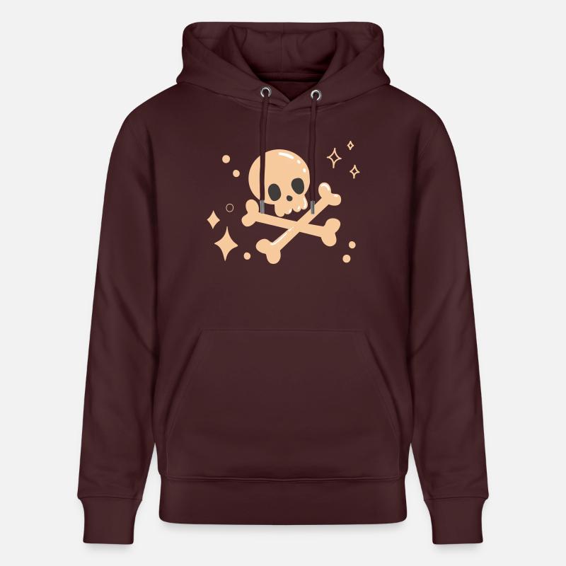 Mignon Crâne Rose Halloween Pinkoween - Sweat à capuche bio CRUISER Stanley/Stella Unisexe - maroon