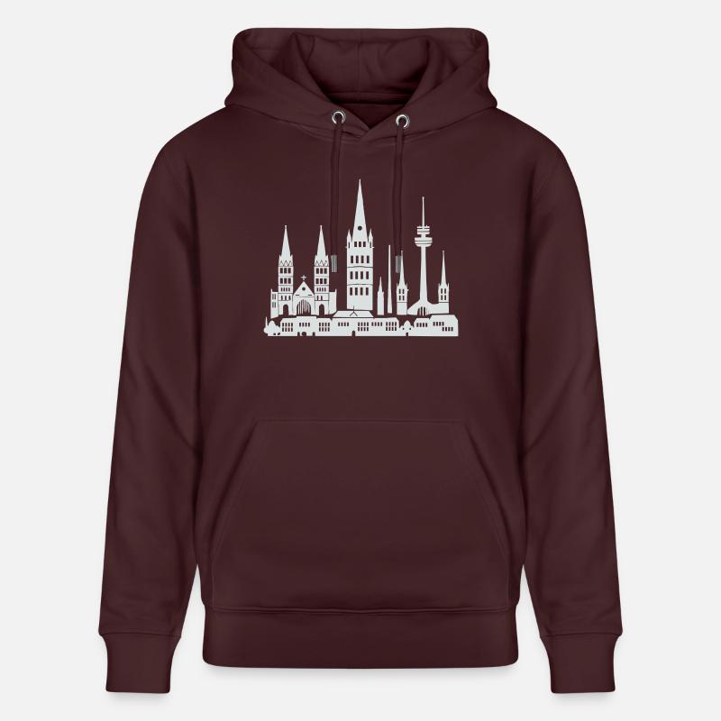 Horizon de Bonn - Sweat à capuche bio CRUISER Stanley/Stella Unisexe - maroon