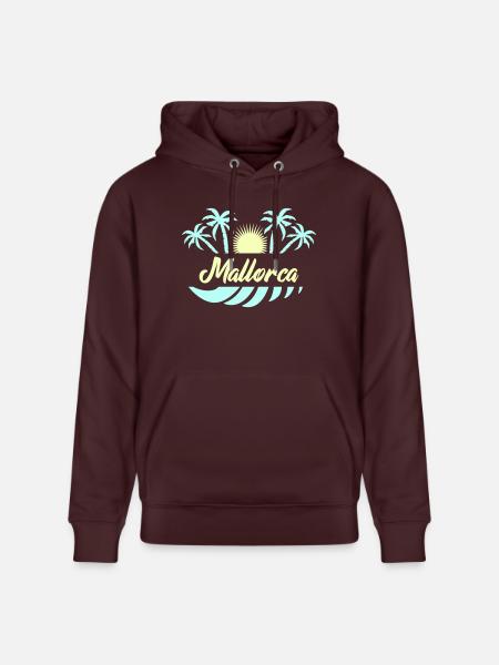 Mallorca 02 - Stanley/Stella CRUISER Unisex Organic Hoodie - maroon