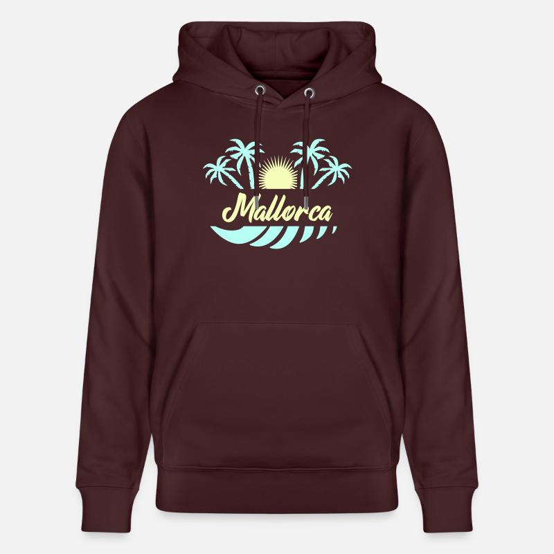 Majorque 02 - Sweat à capuche bio CRUISER Stanley/Stella Unisexe - maroon