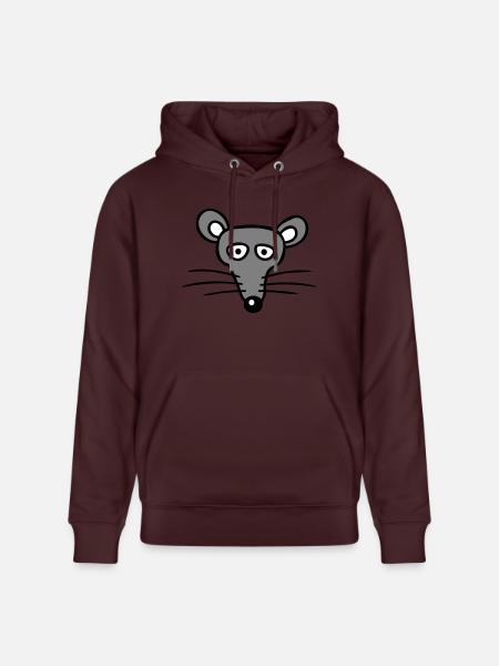 Mus Mus Sød Lille Rotte Gnaver Venlig - Stanley/Stella CRUISER økologisk unisex-hoodie - maroon