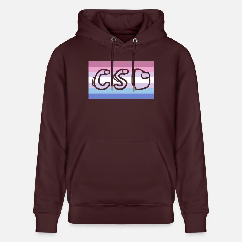 Fierté bigenre CSD - Sweat à capuche bio CRUISER Stanley/Stella Unisexe - maroon