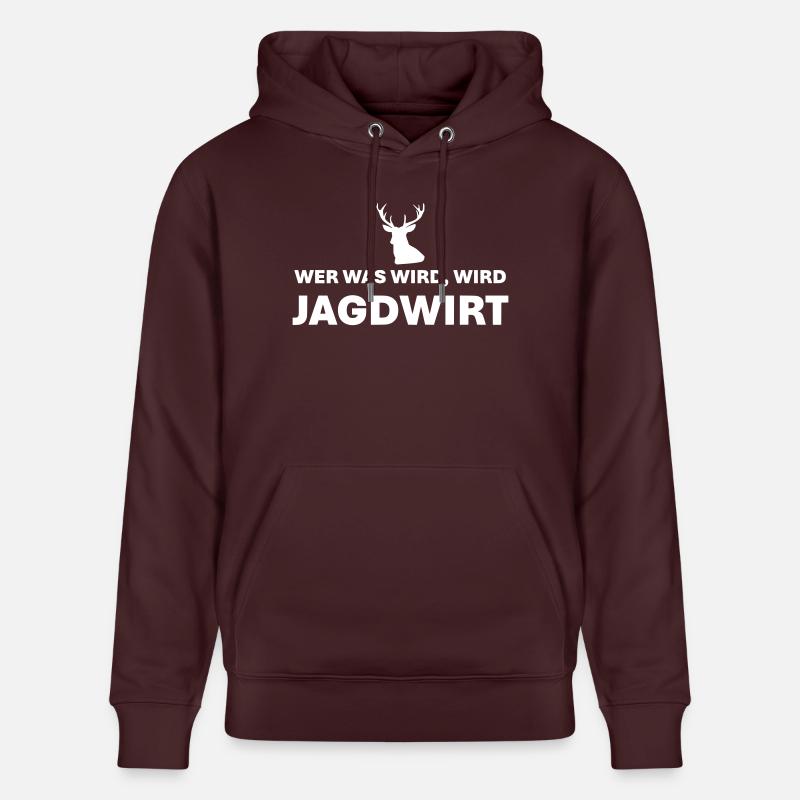 Jagdwirt - Sweat à capuche bio CRUISER Stanley/Stella Unisexe - maroon