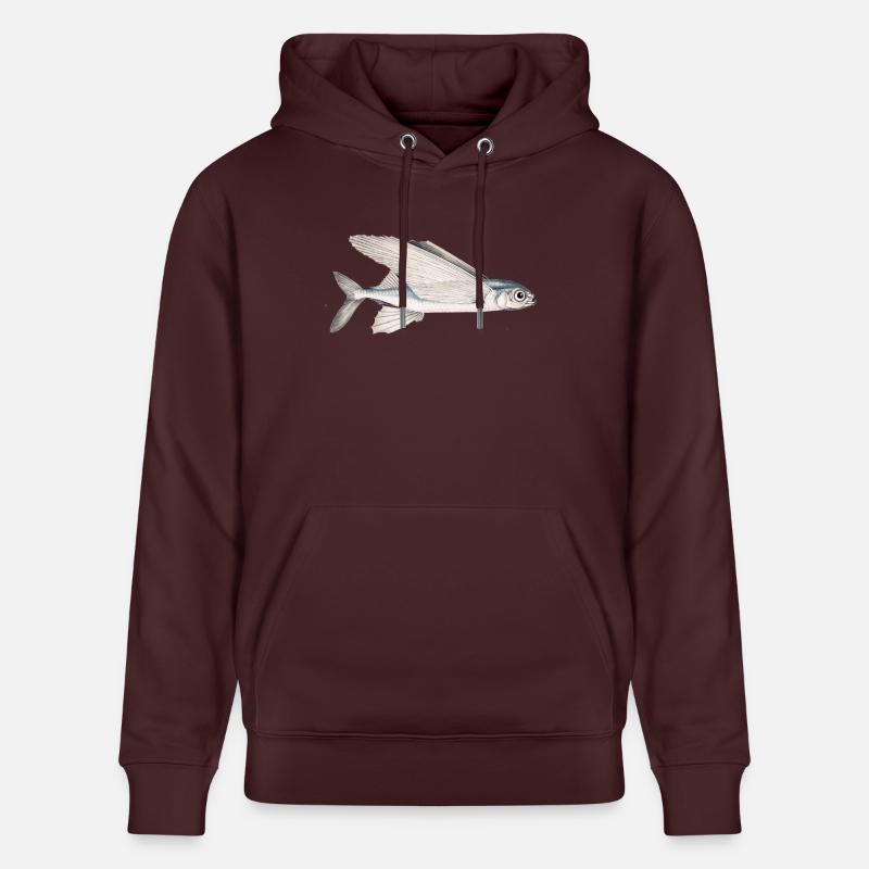 poissons Schwalbe (poisson volant) - Sweat à capuche bio CRUISER Stanley/Stella Unisexe - maroon