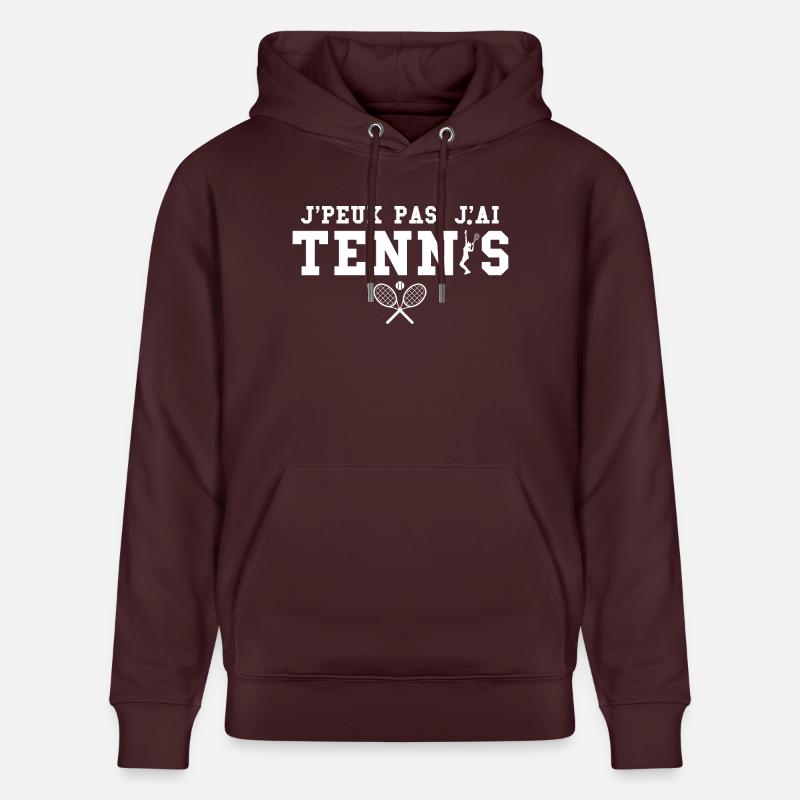Joueuse de Tennis - Sweat à capuche bio CRUISER Stanley/Stella Unisexe - maroon