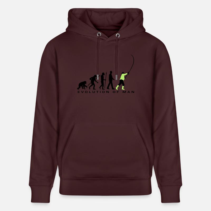 evolution_angler_042013_a_2c - Sweat à capuche bio CRUISER Stanley/Stella Unisexe - maroon