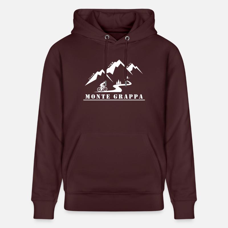 Monte Grappa - Sweat à capuche bio CRUISER Stanley/Stella Unisexe - maroon