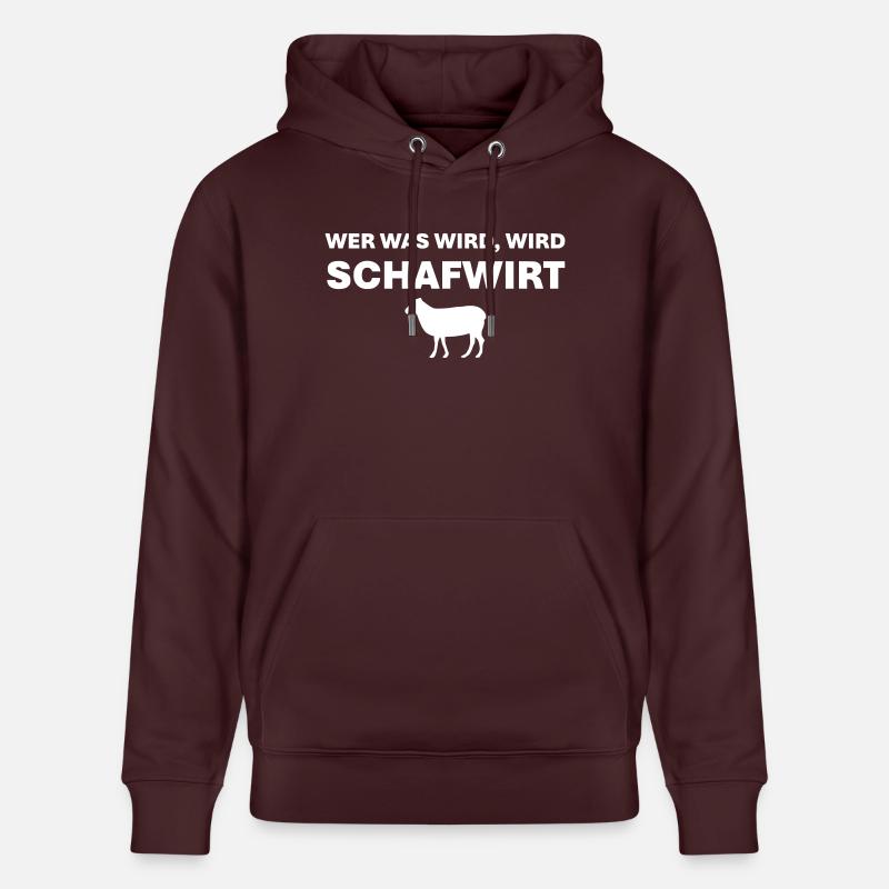 Schafwirt - Sweat à capuche bio CRUISER Stanley/Stella Unisexe - maroon