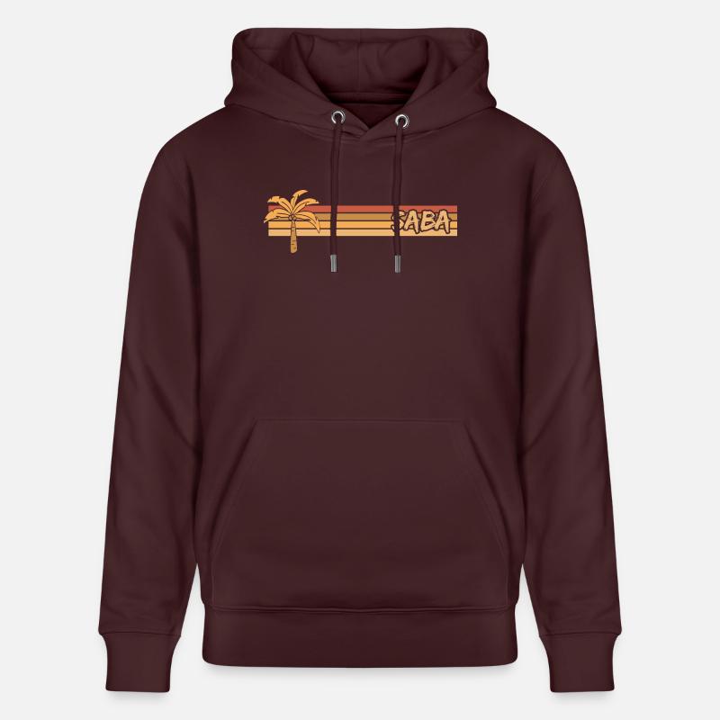 Vacances Saba - Sweat à capuche bio CRUISER Stanley/Stella Unisexe - maroon