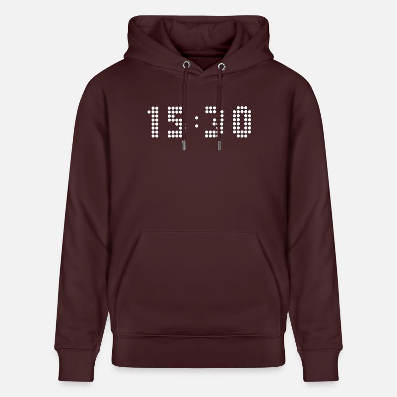 15h30 - C’est l’heure - Sweat à capuche bio CRUISER Stanley/Stella Unisexe - maroon