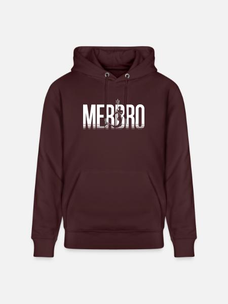 Merbro - Living like an Aquarius - Stanley/Stella CRUISER Unisex Organic Hoodie - maroon