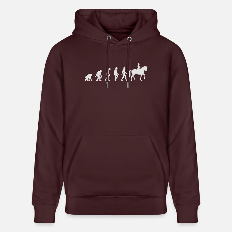 Die Evolution des Reitens - Stanley/Stella Unisex Bio-Hoodie CRUISER  - Maroon