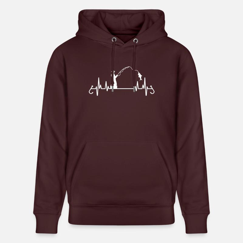 battement de cœur pêcheur - Sweat à capuche bio CRUISER Stanley/Stella Unisexe - maroon