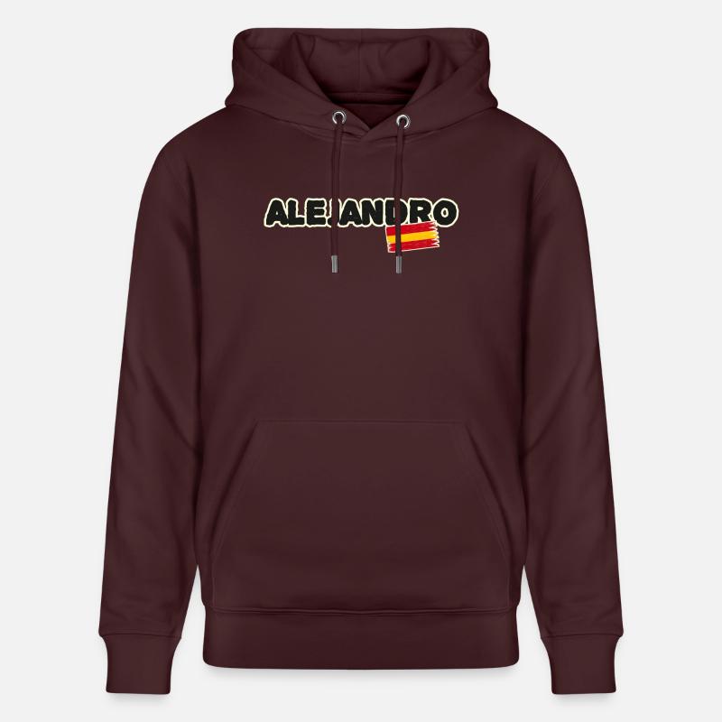 Alejandro Drapeau espagnol Espagne - Sweat à capuche bio CRUISER Stanley/Stella Unisexe - maroon