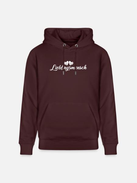 lieblingsmensch - Stanley/Stella Unisex Bio-Hoodie CRUISER - Maroon