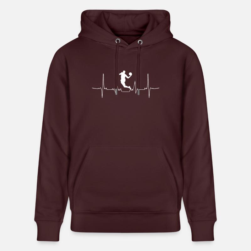Battements de coeur Basket - Sweat à capuche bio CRUISER Stanley/Stella Unisexe - maroon