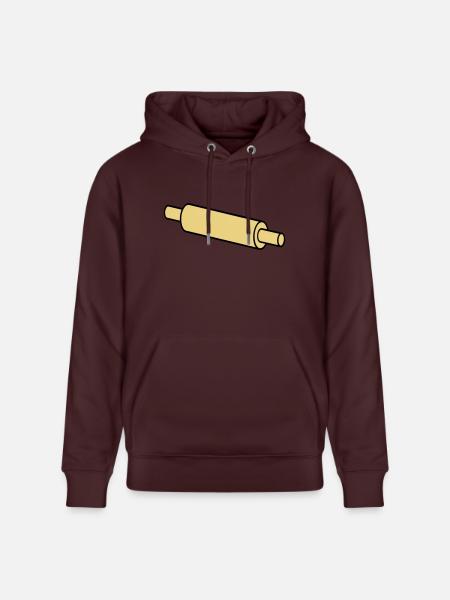 rolling pin - Stanley/Stella CRUISER Unisex Organic Hoodie - maroon